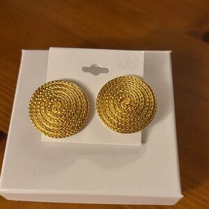 Gold Woven Earrings